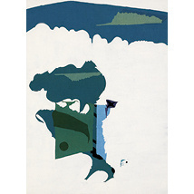 自然と人工に育つひまわり